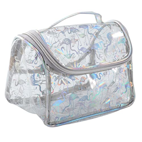 BATHVEVE Bolsa De Cosméticos De PVC Neceser Transparente Neceser De Gran Capacidad para Mujer Organizador De Viaje para Bolsa Aseo Mujer