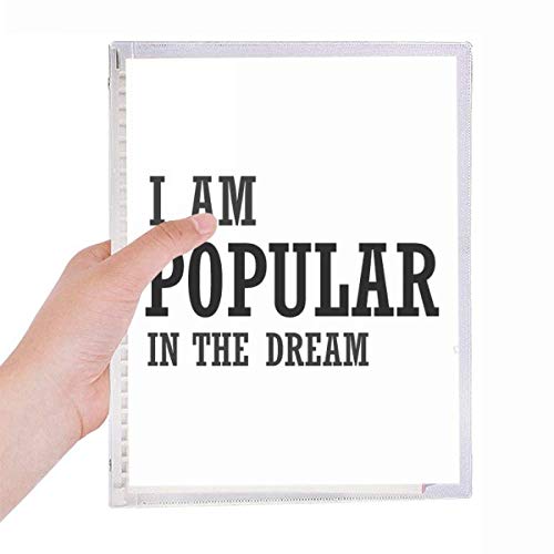 Carnet à spirale rechargeable I Am Popular In The Dream pour ne plus jamais gaspiller vos cahiers