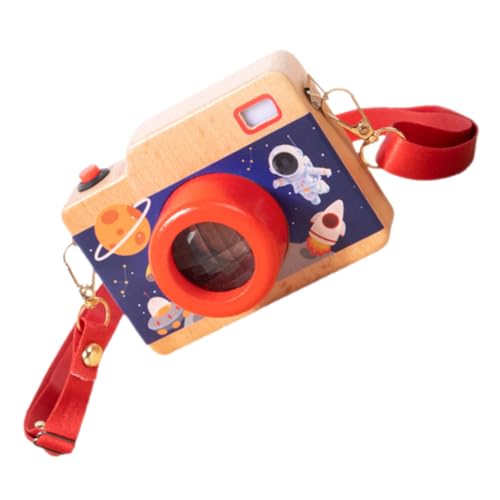 LIOOBO Wooden Kaleidoscope Educational Camera for Creative Kaleidoscope with Multi Faceted Design Fun and Engaging Playtime Activity Young Explorers