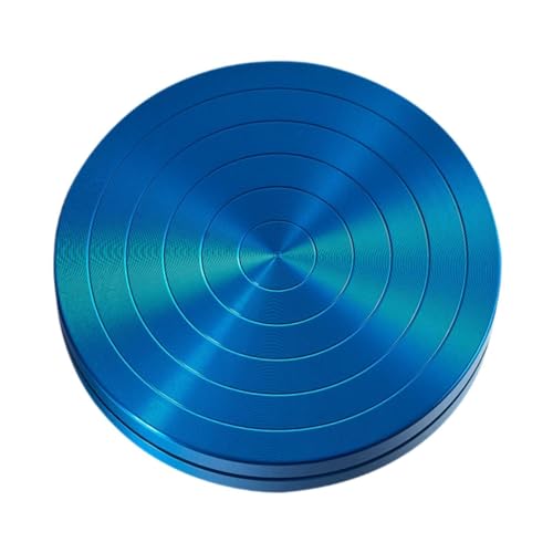 ALCXAZS Tabla giratoria de danza redonda portátil de aluminio para principiantes mejora los movimientos de equilibrio durante las sesiones de entrenamiento y práctica, Azul, Diámetro 12cm