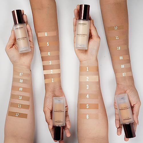 Image of Charmacy Milano Matte Foundation 10 - 30 ml, With SPF 25 Sun Protection, Perfect Canvas for Your Make-Up Buildable Coverage, Instant Hydrating, Light Weight, Suitable for All Skin Types, Seamless Blend, Flawless Finish, No Tube