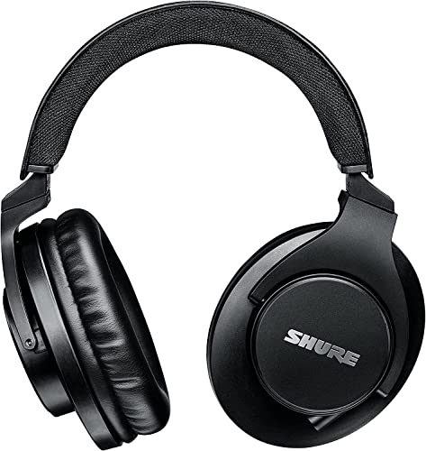 Image of Shure SRH440A Over-Ear Wired Headphones Bundle with RMCH1-UNI Communication Cable with Microphone and 3-Button Control, for Monitoring & Recording, Adjustable & Collapsible Design - 2022 Version