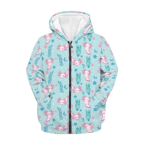 Cozeyat Girls Full Zip Hoodie Casual Long Sleeve Sweatshirts Cute Jackets with Pockets3
