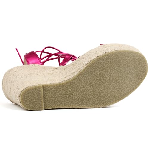 Espadrilles plateforme compensées femmes | Sandales à lacets confortables - 6