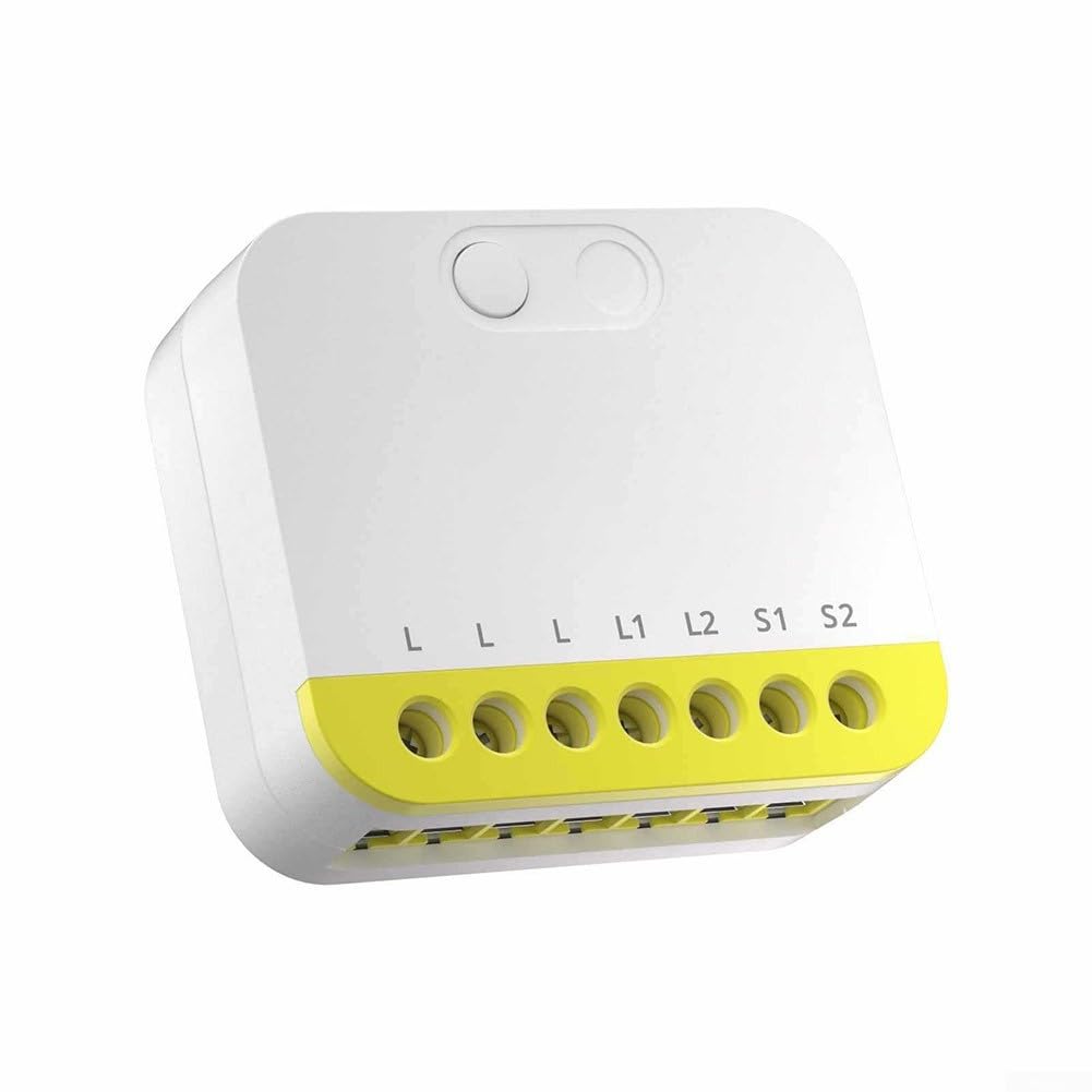 per Zigbee Smart Switch Dual Channel No Neutral Wire per zigbee | Non è necessario alcun filo neutro, facile da montare, doppi canali indipendenti, carico totale 12 A, installazione semplice