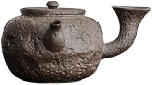 ADERFETBI Tetera Hierro Fundido Tetera de gres Japonesa, cafetera doméstica, Tetera Retro, Tetera de cerámica Juego de Te