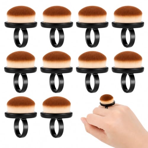 Cepillos de polvo para uñas en pack de 10 piezas, limpiadores negros y suaves de manicura