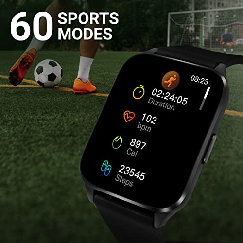 Image of Fastrack Reflex Beat+ 1.69 inch UltraVU Display|500 Nits Brightness|60 Sports Modes|24 * 7 Heart Rate Monitor|SpO2 Monitor|Sleep Tracker|IP68 Water Resistant|Music & Camera Control