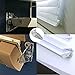 4pcs Hold Down Brackets with Screws Clear Color Bottom Rail Hold Clips for 1.5inch High Profile Blinds (4, 1.5inch)