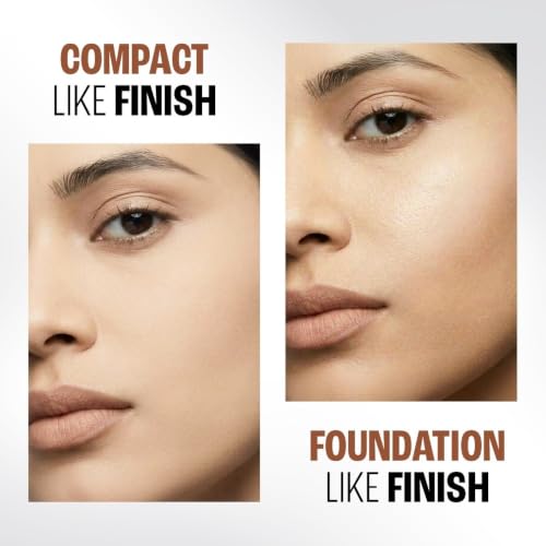 Image of Lakme Unreal Dual Cover Pressed Powder, 2 In 1 Compact + Foundation, Non Cakey Coverage, Lightweight & Long Lasting Compact, 10 Ivory, 9g (Pack of 2)