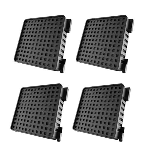 Odashen Paquete de 4 filtros de aire de repuesto para refrigerador Liebherr 7440021-00 [9096989, 988246001, 988246000, 9882429