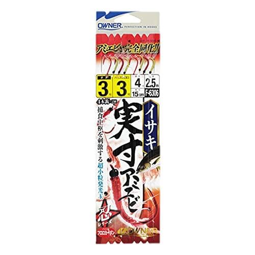 オーナー F-6306 船ｲｻｷ実寸ｱﾐｴﾋﾞ4本