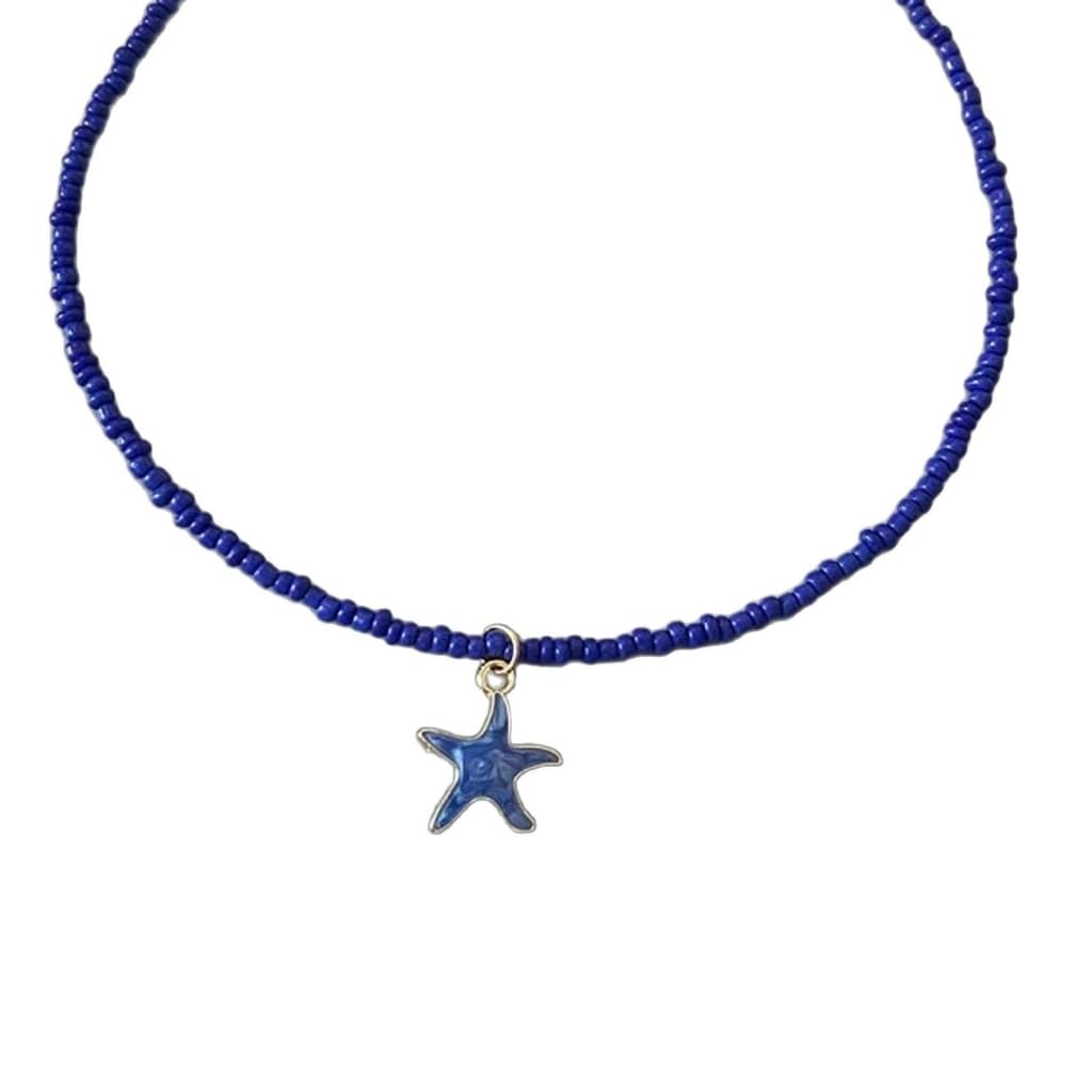 Artistics Collar de cuentas de estrella de mar para mujeres y niñas, accesorio portátil que añade un toque elegante a cualquier atuendo