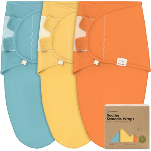 Image of 3-Pack Organic Baby Swaddle Sleep Sacks - Swaddles for Newborns, Infant 0-3 Months, Baby Girls, Boys, Soft & Snug Newborn Sleep Sack, Nursery Swaddling Blankets (Valiant, OS)