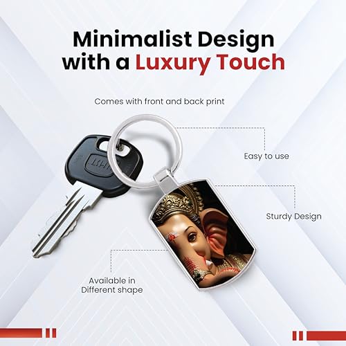 Image of Premium Printed Metal Keychain for Men & Women | High-Definition Artwork Print | Durable Key Ring for Car, Bike, Home & Office Keys | Stylish Decorative Key Holder Gift