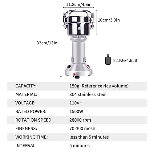 Okf 150G Grain Mill Grinder thumb #3