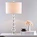 SAFAVIEH Lighting Collection Liam Stacked Crystal Ball 29-inch Bedroom Living Room Home Office Desk Nightstand Table Lamp Set of 2 (LED Bulbs Included)