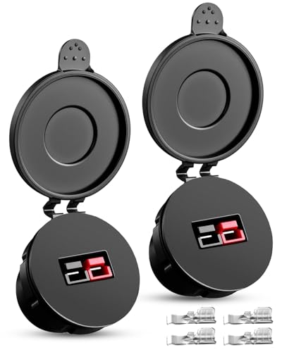 JVWKPU 45A PP15-45 Power Pole Connector Fit for Anderson Connectors with Weather Tight Cover, Waterproof Single Housing Power Pole Cover for 12V/24V Car, Truck, Boat, RV (2 PCS)