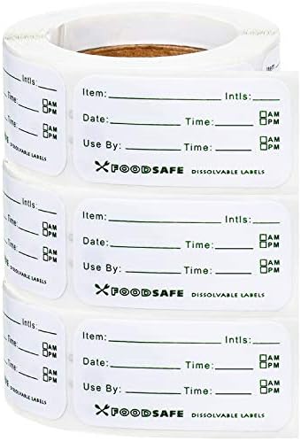Food Labels for Catering Food Date Storage Labels 1 x 2 Inch Removable Freezer Labels for Containers Easy Remove, Food Safety Date Sticker for Kitchen ...