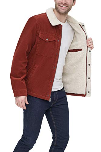 Corduroy Sherpa Lined Trucker Jacket 