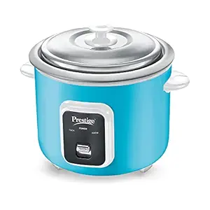 Prestige Delight Smart 1.8-2 Electric Rice Cooker (Blue,1.8 L Open Type, With Aluminium Cooking Pan -2U)
