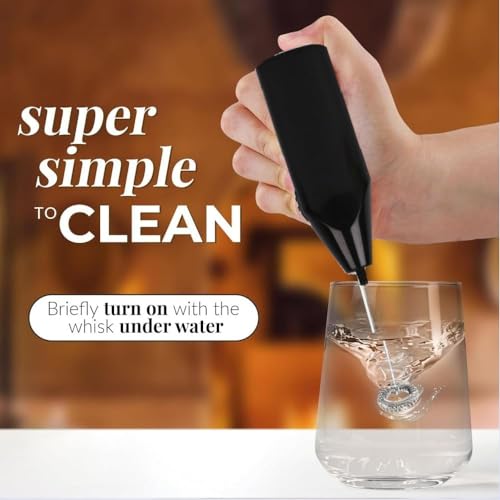 Image of Electric Milk Frother Handheld Whisk Beater Foam Maker for Mocktails Coffee Latte Matcha Foamer Cappuccino Lemonade - (Batteries are Not Included)1
