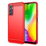 Textura exquisita: textura cepillada de fibra de carbono, simple y elegante, añade una sensación suave al tacto y moda a esta funda, y hace que el Samsung Galaxy A05S ya de buen aspecto se vea genial.