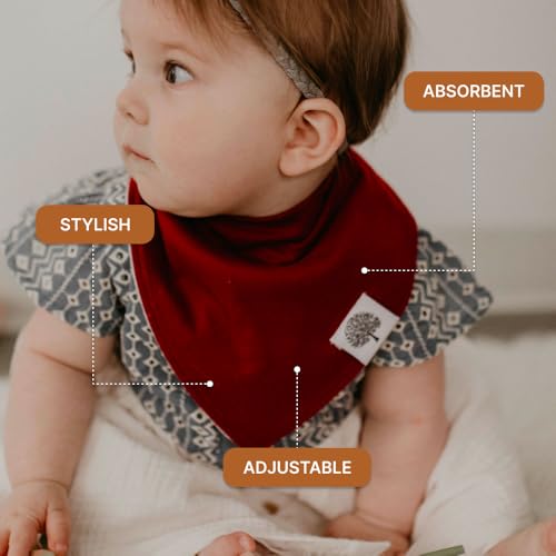 Parker Baby Bandana Drool Bibs 8 Pack Baby Bibs for Boys, Girls, Unisex - Soft & Stylish Teething Bibs for Babies3