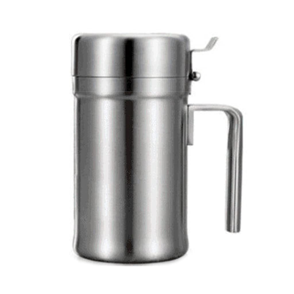 Botella de almacenamiento de aderezo para ensaladas con aceite a prueba de fugas, dispensador sin labios, vertido sin labios, recipiente de vinagre de cocina, botella de almacenamiento para cocina
