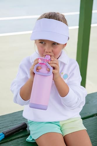 Image of ZULU Powerfill Pro 18oz Kids Stainless Steel Water Bottle with Quick Fill Lid, Triple Wall Vacuum Insulated, Leak Proof Locking Lid, Sip & Chug, Reusable, BPA Free, Dishwasher Safe, Sweet Sorbet