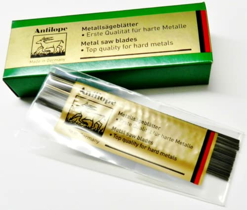 Antilope Jewelers Saw Blades #2/0 Jewelry Making Pack of 144 pcs. Made in German