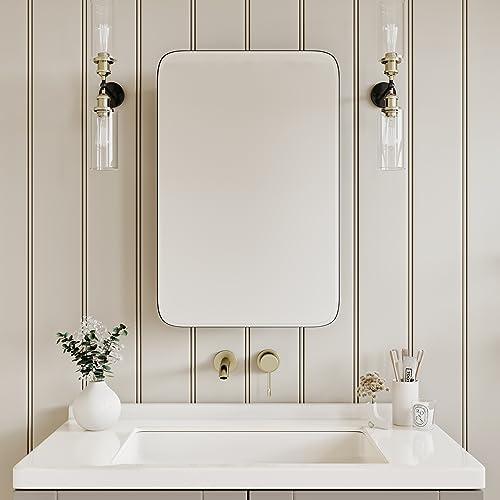 Image of AGDULL Medicine Cabinet with Frameless Mirror, Overall 16.5 inch W x 24 inch H
