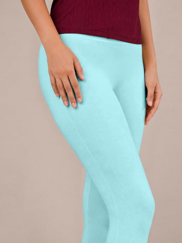 Image of TRENDMALLS Women's Microfiber Elastane Stretch Soft Churidar Length Leggings with Ultrasoft Waistband