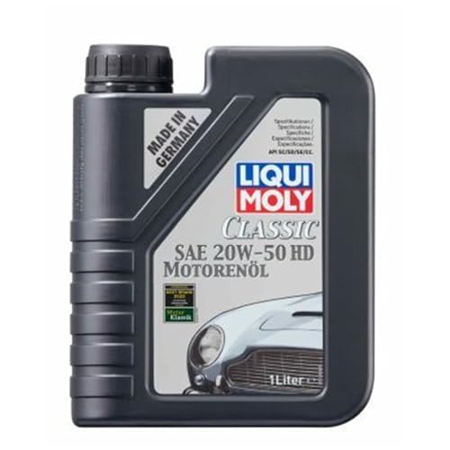 LIQUI MOLY Classic Motorenöl SAE 20W-50 HD | 1 L | mineralisches Motoröl | Art.-Nr.: 1128