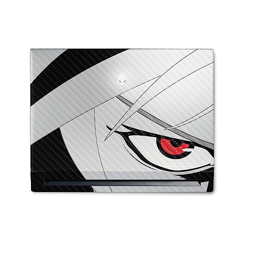 Image of MightySkins Carbon Fiber Skin Compatible with Alienware M18 R1 (2023) Full Wrap Kit - Anime Eye | Protective, Durable Textured Carbon Fiber Finish | Easy to Apply & Change Styles | Made in The USA