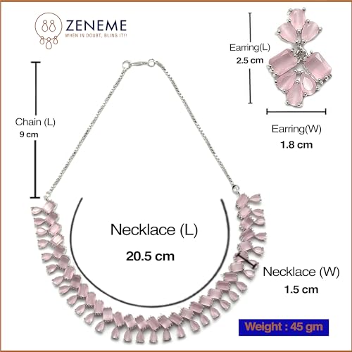 American Diamond Studded Necklace Set