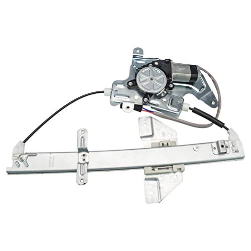 Image of TRQ Rear Left Power Window Regulator & Motor Assembly Drivers Side Compatible with 1999-2004 Oldsmobile Alero 1999-2005 Pontiac Grand Am