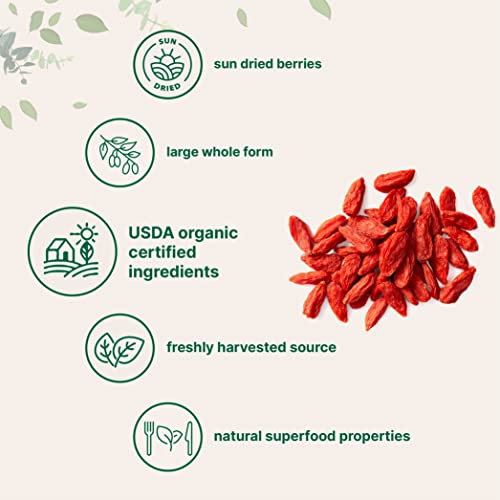 Micro Ingredients GOJ-PARENT Organic Goji Berries, 32 Ounces | 100% Natural Sun-Dried Whole Fruit thumb #2