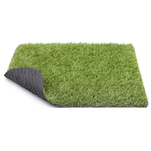 BONERVA Césped Artificial BOLONIA 18 mm en Rollo, Aspecto Natural Realista, 4 Colores, Hilo en C, Protección UV, Drenaje Rápido, para Terraza, Balcón, Jardín y Exterior Decorativo (2x10 Metros)