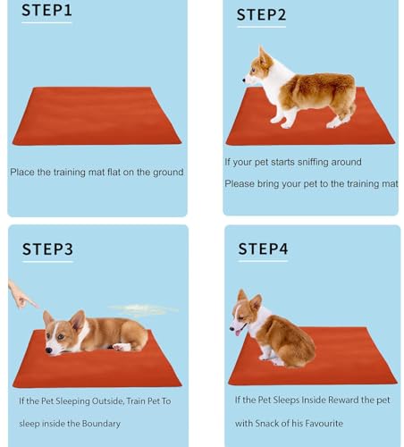 Image of Trance Waterproof Pet Training Pads | Reusable Pee Pad for Dogs Cats Puppy and Pets | Washable Pet Dry Sheet | Potty Trainer | Soft and Hypo-Allergenic (Small, Size 0.5x0.7M | 50x70Cms, Brick Red)