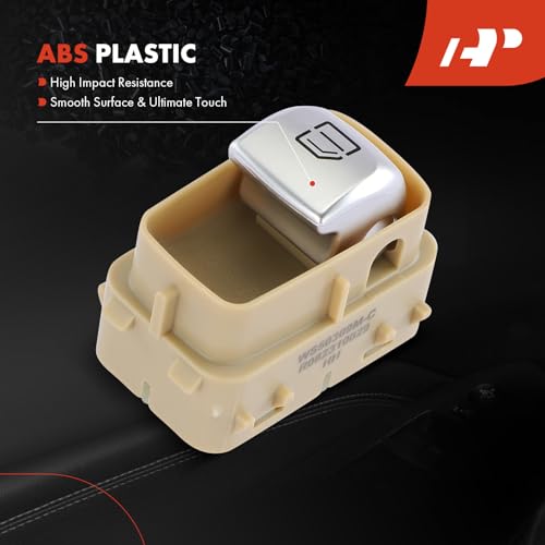 Image of A-Premium Front Right or Rear Side Power Window Switch, Beige Color | Compatible with Mercedes-Benz W213 Series E200 2017-2020, E250 E300 2017-2019, E350 2020, E400 17-18, Replaces 2139050309
