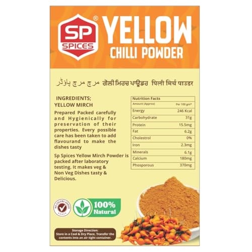 Image of SP Spices Hing & Anardana Combo - Pure, Fresh & Flavorful Spices for Everyday Cooking (200 gram Amchur + Pilli Mirch Powder)