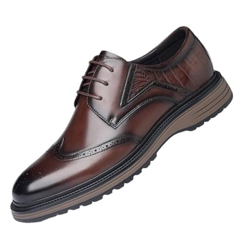 Men’s Business Tuxedo Dress Shoes for Men, Pointed Toe Lace-up Leather Tuxedo Dress Shoes for Business Wedding