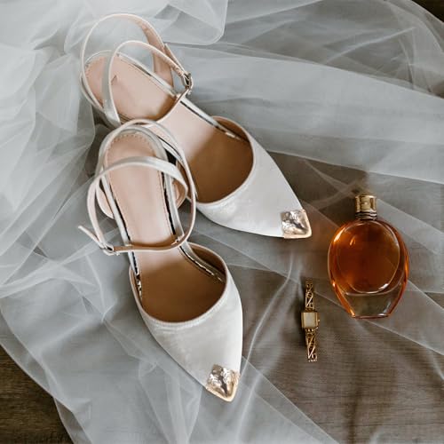 Image of KESYOO 3Pairs Metal Shoes Pointed Protector High Heels Toe Cap Cowboy Boot Tips Elegant High Heels Tip Cover