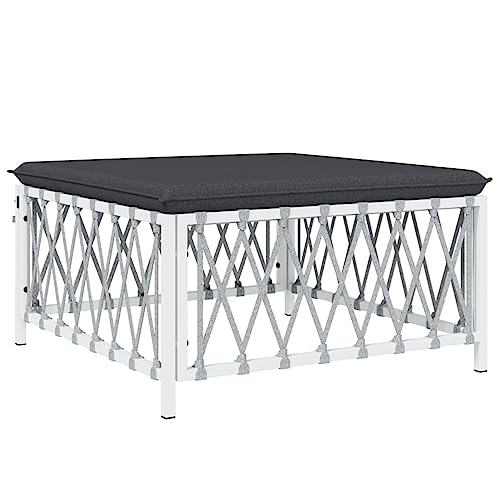 Salon de jardin avec coussins blanc Tectake pour petits espaces - 7