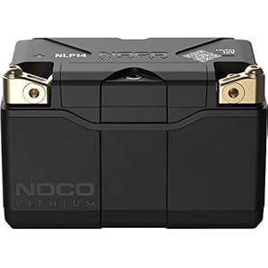 NOCO Lithium NLP14, Groupe 14, Batterie de Powersports au Lithium 500A, Batterie de Moto 12V 4Ah avec BMS Dynamique pour Motos, Quad et Scooters