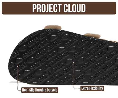 Image of Project Cloud 100% Genuine Leather Ankle Strap Footbed Sandal with Lightweight & Comfortable Walking Fisherman Sandals for Women - Non Slip Memory Foam Slingback Womens Sandals 2026 (Garda)
