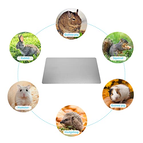 Hileyu Kühlmatte für Kleintiere Kaninchen Meerschweinchen Hamster Kühlkissen Schlafbetten für Kleintier Welpe Katze Hase (30 * 20cm/11.8 * 7.8in)