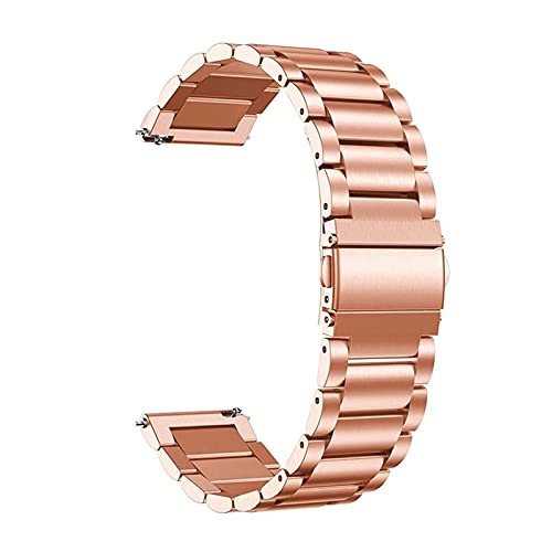 Bracelet de montre acier inoxydable argenté 22mm de remplacement finition miroir