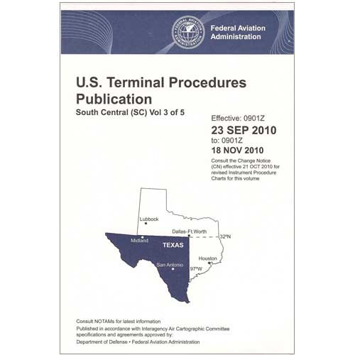 FAA IFR Terminal Procedures Bound South Central Vol 3